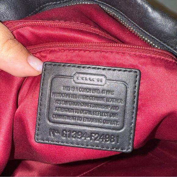 COACH Park Quilted Leather double strap Colorblock Hobo purse - Picture 6 of 6